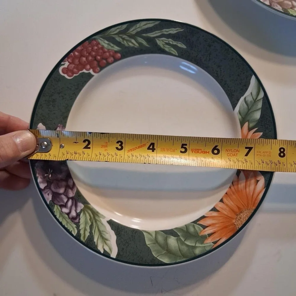 Vintage 1991 Set of 2 vintage flower lunch plates sunflowers Replacements